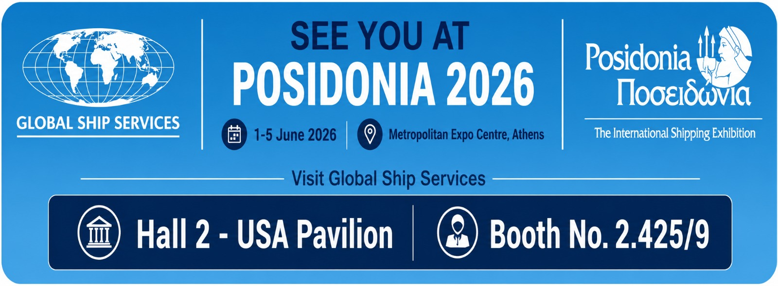 See you at Posidonia 2026 - Global Ship Services