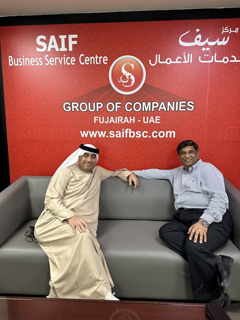 Team GSS partnership with UAE Saif Business Centre